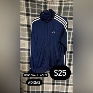 Adidas Navy Blue Mens Track Jacket